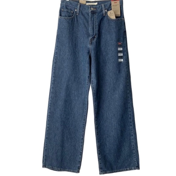 Levi’s Jeans High Waisted Straight Leg Women’s Size 26/27/28 Blue - Picture 3 of 7